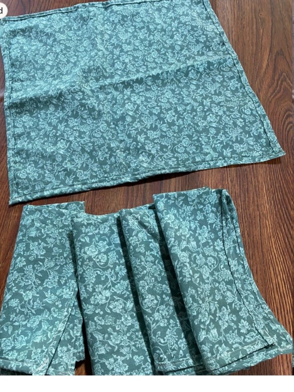 16" reversible cloth napkins set of four